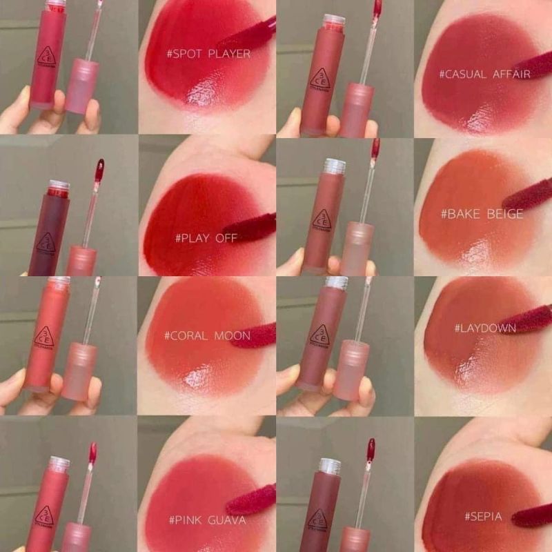 Son Kem 3CE Blur Water Tint Lì Mềm Mượt Môi 4.6g